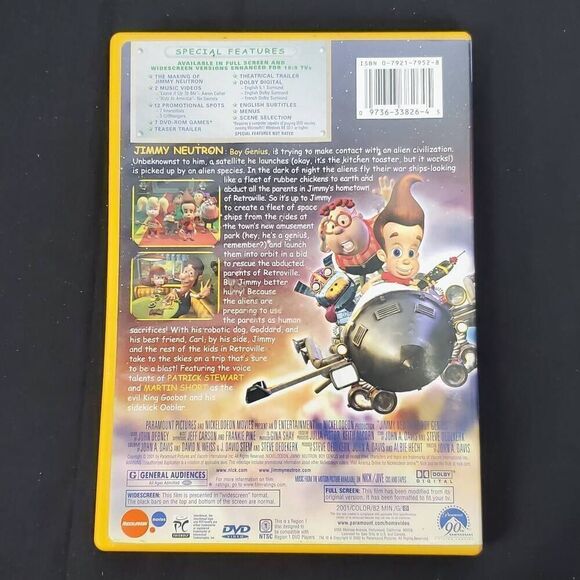 Jimmy Neutron Boy Genius Movie DVD - Picture 5 of 5